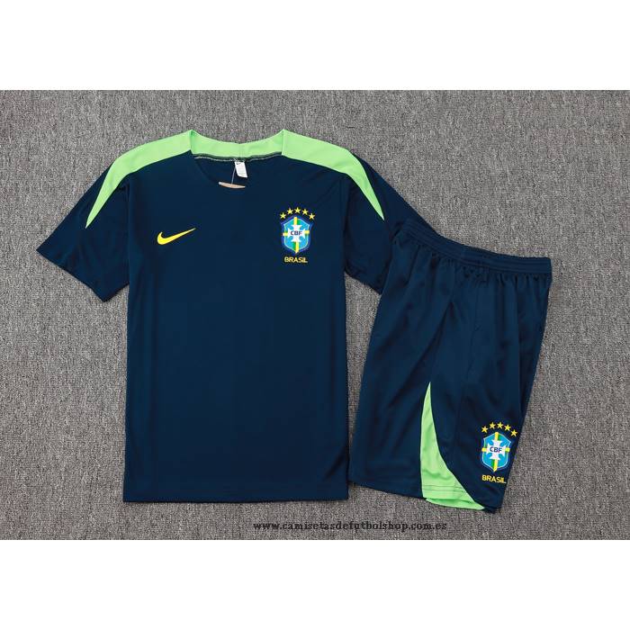 Chandal del Brasil 24-25 Manga Corta Azul - Pantalon Corto
